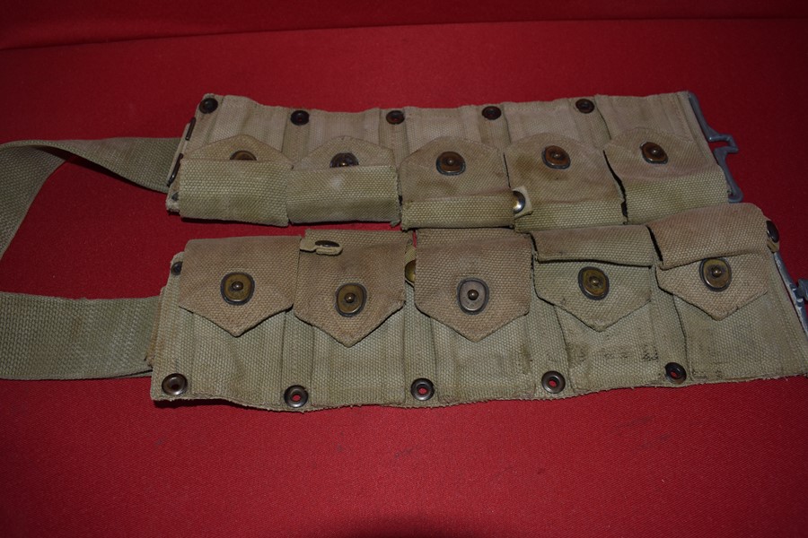 WW2 US 10 POCKET CARTRIDGE BELT-SOLD